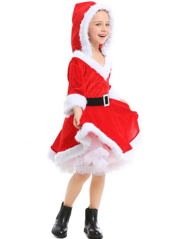 F68179 santa claus costume for girls